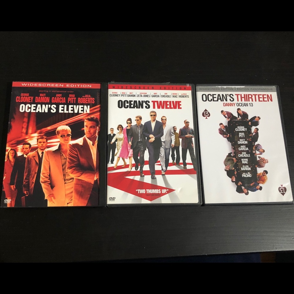 BUY 2 GET 3rd FREE Ocean’s 11, 12, 13 DVD set